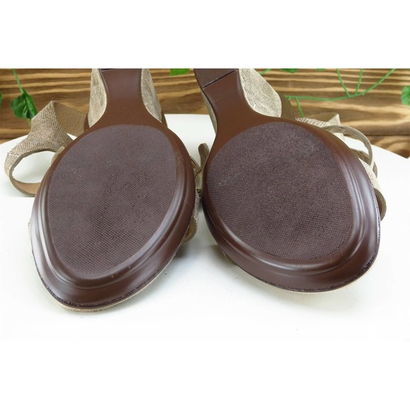 Walking Cradles Sz 8.5 M Brown Ankle Strap Synthetic Women Sandals - Picture 7 of 8